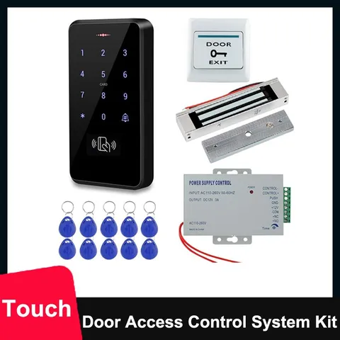 Door Access Control System Kit IP68 RFID Keypad Waterproof Outdoor + 180Kg/350Lb