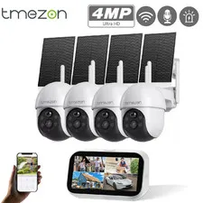 Solar PTZ Battery Security Camera MonitorSystem 5G&2.4G Outdoor Wireless WIFI