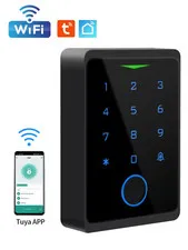 Smart Wi-Fi Fingerprint Door Lock Keypad - Tuya Waterproof RFID Card Reader Acce