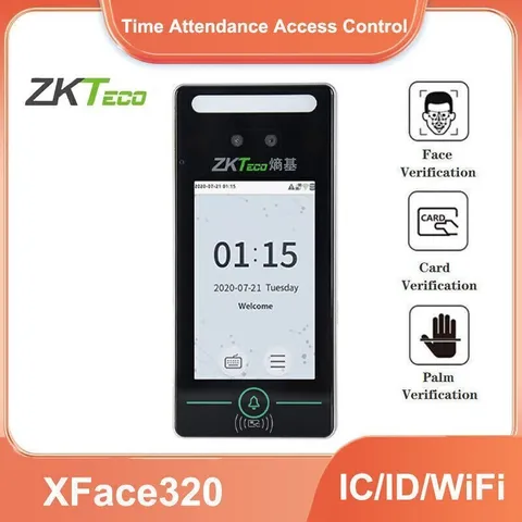 ZKteco Xface320 TCP/IP Biometric Palm Facial Recognition Time Attendance Machine