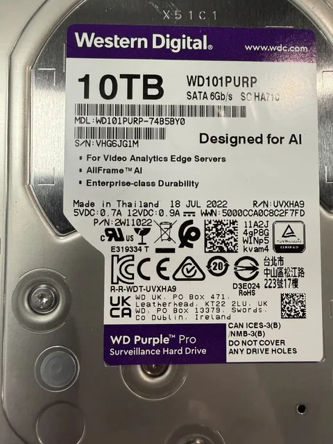 LTS LTN8964-8 64CH H.265+ NVR w/ 10TB WD Purple Pro HDD RAID Ready