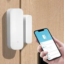 WiFi Door and Window Sensor, Wireless DIY smart Home Security System, Featuri...