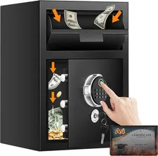 2.8 Cuft Biometric Drop Safe with Quick Access Slot & Digital Keypad