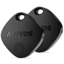 ATUVOS Air Tracker Tags-2 Pack, Bluetooth Luggage Tracker Works with Apple Fi...