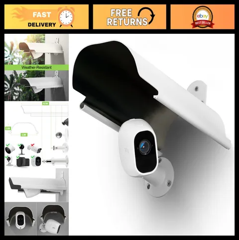 Outdoor Security Camera Sun Shade Cover - Fits Blink, Arlo, Wyze, Nest, Ring - A