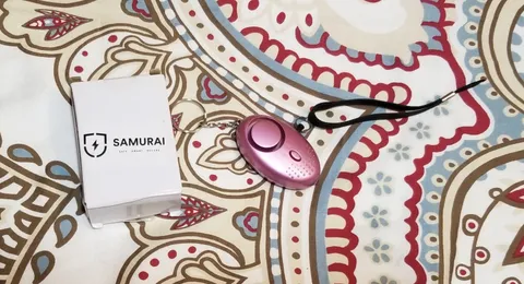 Women's Personal Safety Alarm/Flashlight Keychain Purple Brand New **CLEARANCE**