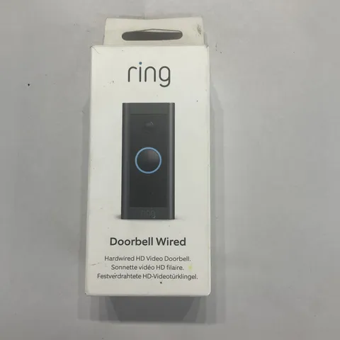 Ring 8VRAGZ-0EU0 Outdoor Wired Video Doorbell Open Box