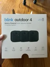 Blink Outdoor 4 Battery Wireless Wi‑Fi 3-Cam System Alexa 1080p 2-Way Audio