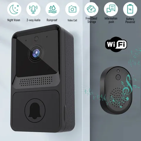 Smart Wireless WiFi Video Doorbell Phone Door Ring Intercom Security Camera Bell