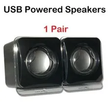 Sunvision 1 Pair Mini Mono USB Powered Speakers for Audio Surveillance Systems