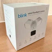 Blink Wired Floodlight Camera, 2600 Lumens, HD, Alexa, 1 Camera (White)