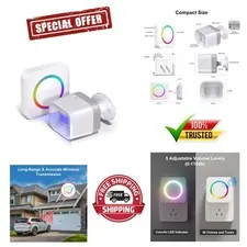Smart Motion Detector Alarm with 58 Unique Melodies - Ideal for Home & Business