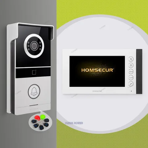 HOMSECUR Video Door Phone Intercom Doorbell RFID Keyfobs Night Vision Door Unloc