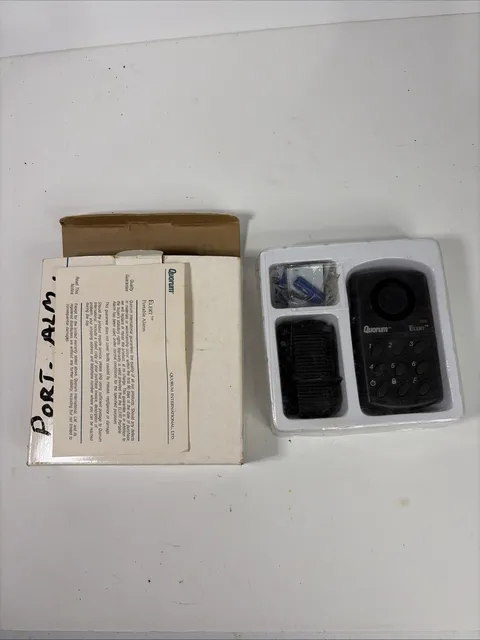 Quorum Elert Black Wireless Personal Security Portable Attack Safety Alarm