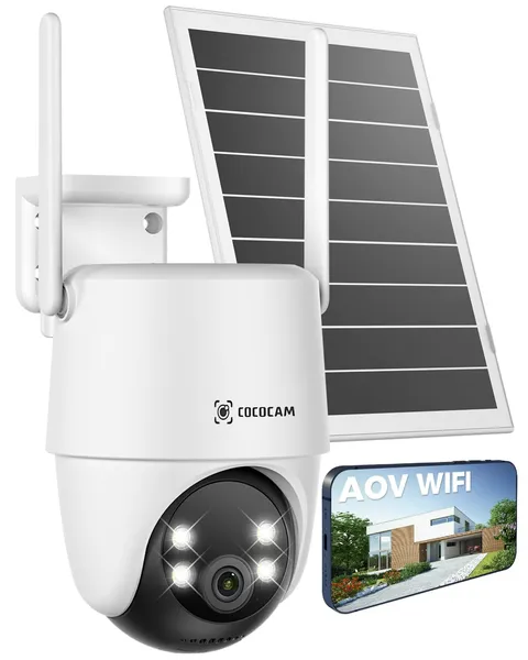Camara Solar Với Grabacion Continua Y Deteccion IA Estilo De Lujo Pro