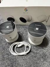 Google Nest Security Indoor Outdoor Cameras G3AL9 ( 2 )Pack with box