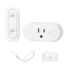 Wireless Door-Activated Outlet Switch: Auto Power On/Off with Door Sensor | Manu