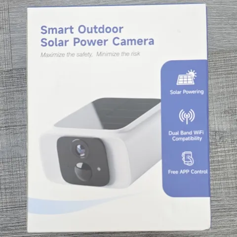 Outdoor Solar Powered IP Camera 2.5K Color Night Vision 2-Way Audio WiFi