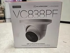 Alarm.com ADC-VC838PF 4MP PoE Varifocal Turret IP Security Camera AI HDR IR -