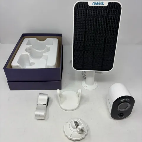 Realink Argus 3 Pro with Solar Panel Home Security Camera Monitor White Mount