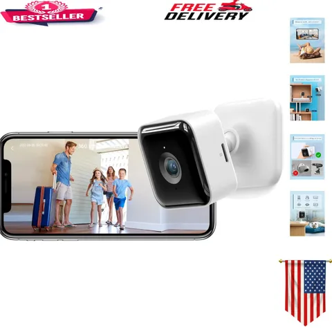 2K Indoor Security Camera with 2-Way Audio and Night Vision - Hassle-Free Setup