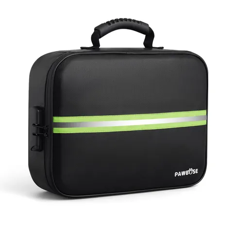 Fireproof Document Bag with Lock, Upgraded Fireproof, Heat Insulated & Waterp...