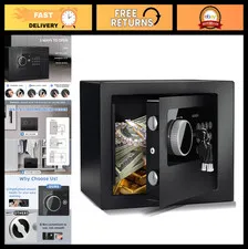 Digital Electronic Safe Box with Keypad - Steel Security Lock for Cash, Jewelry,