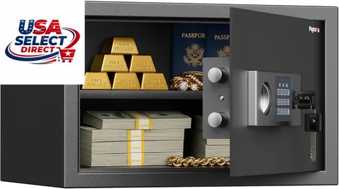 1.2 Cubic Feet Digital Security Safe Box with Keypad & Shelf