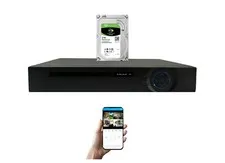 Evertech 16 Channel H.265 Security DVR with 2TB for AHD TVI CVI Analog Cameras