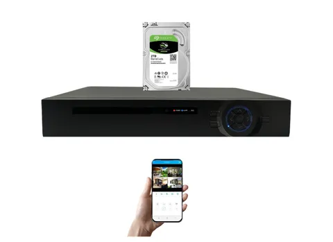 Evertech 16 Channel H.265 Security DVR with 2TB for AHD TVI CVI Analog Cameras