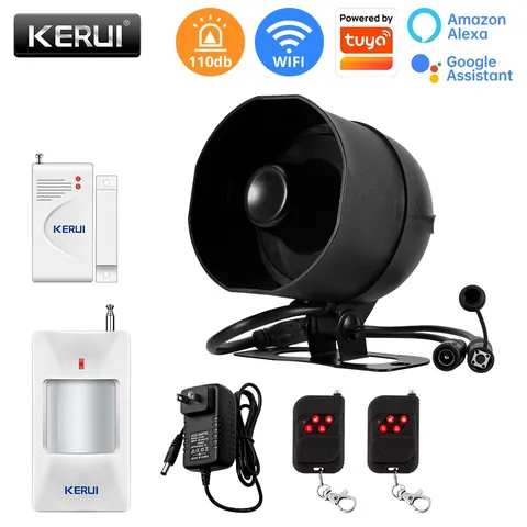 In/Outdoor WiFi Security Alarm 120dB Wireless APP Remote Control Warning System