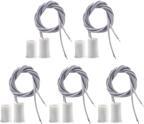 Recessed Wired Magnetic Door Switch RC-33 NC Security Sensor Alarm (5 Sets)