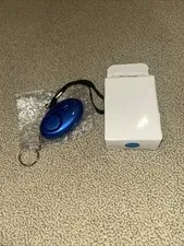Blue tactical scorpion gear R1 self-defense personal alarm with light security.