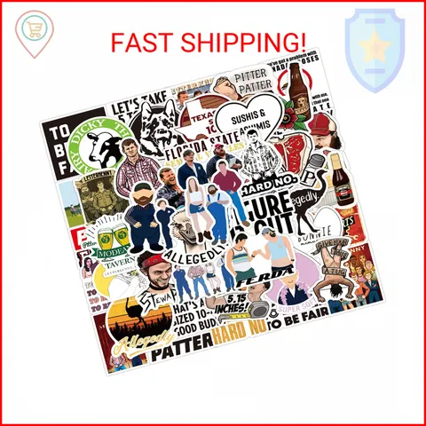 50pcs Letterkenny Stickers,Funny TV Show Vinyl Stickers Waterproof Trendy for La