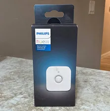 Philips Hue Indoor Motion Sensor, White, Wireless ZigBee, Battery Powered