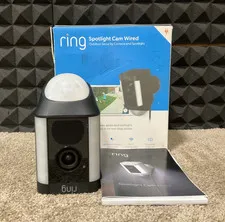Ring Spotlight Cam wired black B0758RLWBJ ✅ ❤️️ ✅ ❤️ OPEN BOX! ✅ ❤️️ ✅ ❤️
