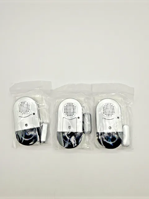 Sanjie 125dB Wireless Door Window Alarm 3 Pack Magnetic Security Sensor