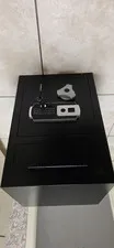 Black Metal Drop Slot Safe w/ Electronic Lock, Emergency Override Key (2 Keys)