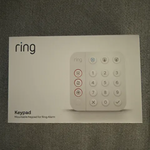 RING Alarm MOUNTABLE KEYPAD - White -2nd Generation- New In Box - FREE SHIPPING