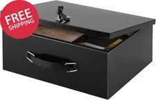 Fireproof Safe Box Key Lock Home Office Document Valuables Security Storage