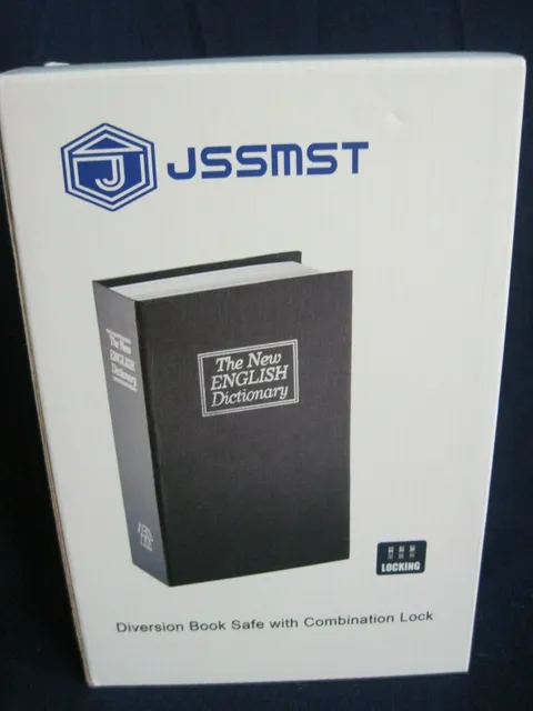NIB JSSMST BLACK DIVERSION BOOK SAFE COMBINATION LOCK METAL ENGLISH DICTIONARY