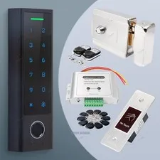 HOMSECUR Weatherproof WIFI Fingerprint RFID Access Control Set Lock APP Unlock