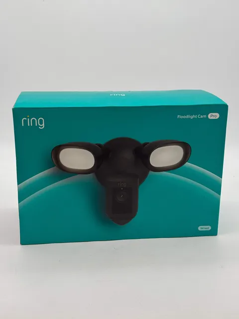 Ring Floodlight Cam Wired Pro Black Outdoor Security Camera - Brand New Sealed