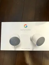 Google Nest Cam Outdoor 2-Pack 1080p Weatherproof Night Vision Wi-Fi NC2400ES