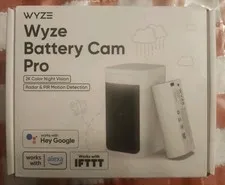 Wyze BATTERY Cam PRO 2k Security Indoor/outdoor Home Security Camera. White NEW