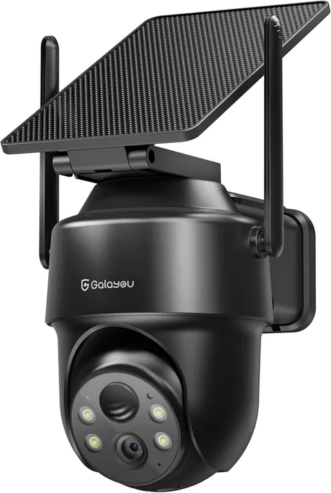 Solar Camera Outdoor Wireless- 2.4Ghz Wifi Home Security Cameras with Solar/Batt