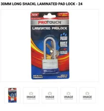 30MM LONG SHACKLOCK LAMINATED PADLOCK