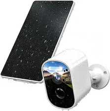 Security Cameras Wireless Outdoor, 2K Solar Security Camera for Home Security, A