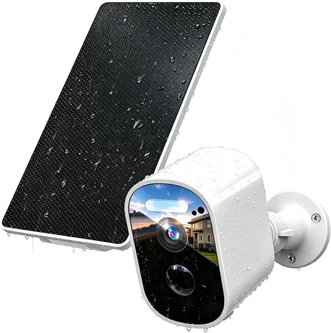 Security Cameras Wireless Outdoor, 2K Solar Security Camera for Home Security, A