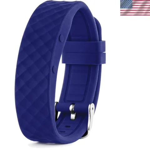 Vibrating Alarm Reminder Watch Band, Large Blue - Stylish & Functional Straps